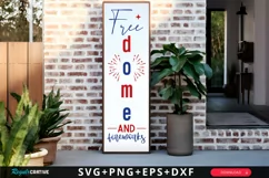 Free Dome And Fireworks SVG, 4th Of July Porch Sign SVG Product Image 1