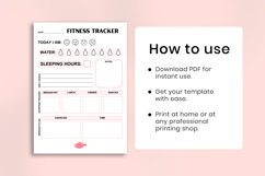 Minimalist Fitness Tracker Checklist Template Pdf Product Image 4