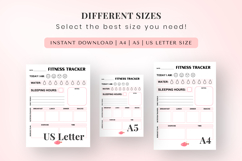 Minimalist Fitness Tracker Checklist Template Pdf Product Image 3