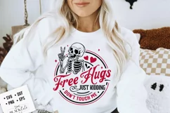 Free hugs svg, Just kidding svg, Anti Valentine's day svg Product Image 2