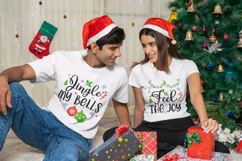 Christmas Couples Shirt SVG, funny christmas SVG Product Image 2