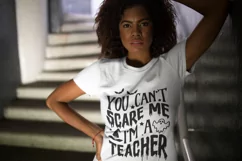 You Can't Scare Me I'm A Teacher SVG, Teacher Halloween Svg Product Image 3