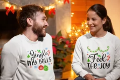 Christmas Couples Shirt SVG, funny christmas SVG Product Image 3