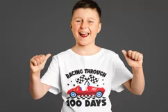 Racing through 100 days SVg, 100 days of school SVG, boy SVG Product Image 5