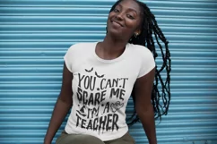You Can't Scare Me I'm A Teacher SVG, Teacher Halloween Svg Product Image 4