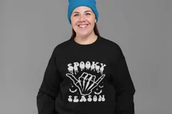 Spooky Season SVG, Spooky shirt PNG, Skeleton Hand svg Product Image 4