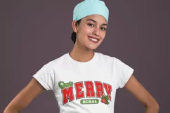 One Merry Nurse SVG, Merry Nurse SVG, Christmas Nurse SVG Product Image 7
