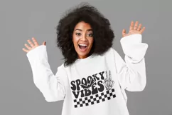 Spooky Vibes SVG, Spooky Vibes Shirt, Spooky vibres retro Product Image 7