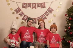 Christmas family tree SVG, Christmas family shirts Product Image 5