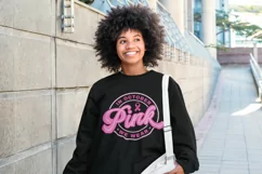 In October We Wear Pink Svg, Breast Cancer Svg Product Image 6