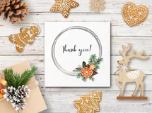Christmas wreaths clipart with orange slices.Sublimation PNG Product Image 7