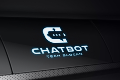 Modern AI Assistant &amp; Chat Technology Logo Product Image 1