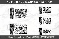 Engraved 40oz Tumbler Wrap Leopard Pumpkin, Halloween, Laser Product Image 3