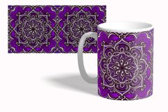 Oriental Mandala Mug Wrap Sublimation Design 15 oz Product Image 2