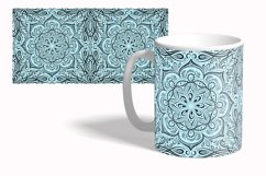 Oriental Mandala Mug Wrap Sublimation Design 15 oz Product Image 2