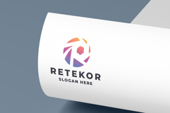 Modern R Letter Logo - Photography &amp; Tech Design Product Image 1