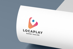 Location Pin Play Button Logo Product Image 2