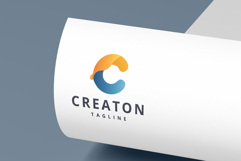Abstract Flowing C Letter Logo Product Image 2