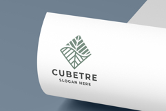 Geometric Cube Tree Logo Product Image 1