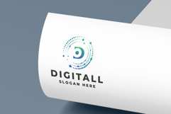Digital Network Letter D Logo Product Image 1