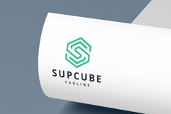Geometric Hexagon S Letter Logo Product Image 1