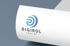 Digital Data Letter D Logo Product Image 1