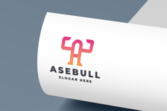 Bull and Letter A Logo Product Image 2