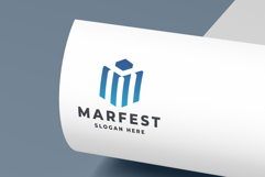 Abstract Letter M Logo Product Image 1