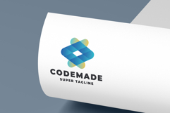 Abstract Code Connection Logo Product Image 1