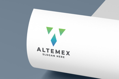 Geometric Triangles Letter A Logo Product Image 2