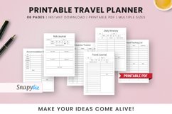 Printable Travel Planner, Trip Itinerary Planner Product Image 1