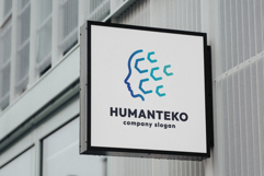 Human Head Virtual Technology Logo Product Image 2