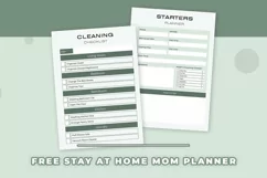 Free Stay At Home Mom Planner | Stay At Home Mom Schedule Product Image 7