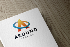AROUND Circular Orbit A Letter Logo Product Image 2