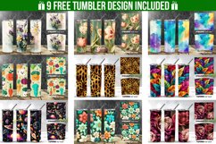 3d flowers Pattern Tumbler Wrap Design Product Image 4