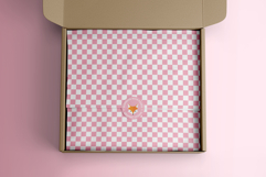 Dark Gray and White Rainbow Seamless Checkerboard Patterns Product Image 2