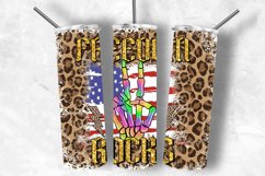 Freedom Rock Png 20 oz Skinny Tumbler Sublimation Design Product Image 1