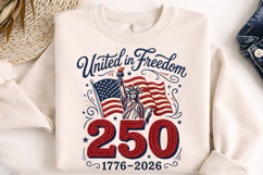 united freedom design, 250th anniversary, patriotic shirt design, usa anniversary png, freedom anniversary shirt, american pride design, 1776 2026 png, patriotic tshirt png, independence day design, usa celebration file