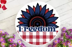 Freedom SVG, 4th Of July Round Sign SVG Design Product Image 3