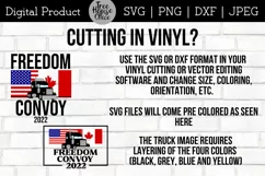 recommendations on cutting a freedom convoy 2022 svg in vinyl using cricut or silhouette software