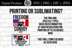 recommendations on printing a freedom convoy 2022 digital design