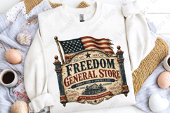 Freedom General Store Vintage Americana Sign PNG Product Image 5