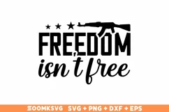 Freedom isn't free SVG | Military SVG | Veteran SVG Product Image 2