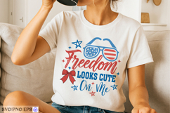 4th of July Freedom Looks Hand-drawn PNG SVG T-shirt Design Product Image 2