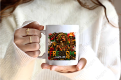 Freedom Looks Like Me Afro Queen PNG Design for Black Product Image 2