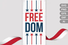 Freedom SVG File | 4th of July Porch Sign SVG Product Image 1