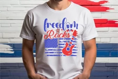 Freedom Rocks SVG,Patriotic 4th of July SVG,American SVG Product Image 2