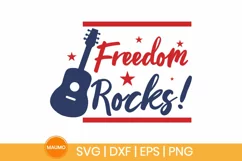 Freedom rocks, 4th of July svg, patriotic, independence Product Image 2
