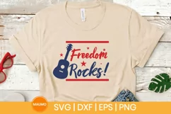 Freedom rocks, 4th of July svg, patriotic, independence Product Image 3