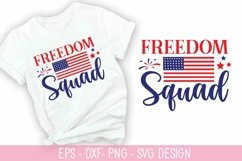Freedom Squad SVG - 4th of July SVG Design Product Image 1